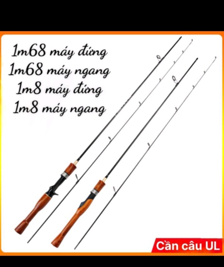 Bộ cần câu cá UL câu lure câu suối, câu cá mương
Cần UL mẫu mới, hàng đẹp