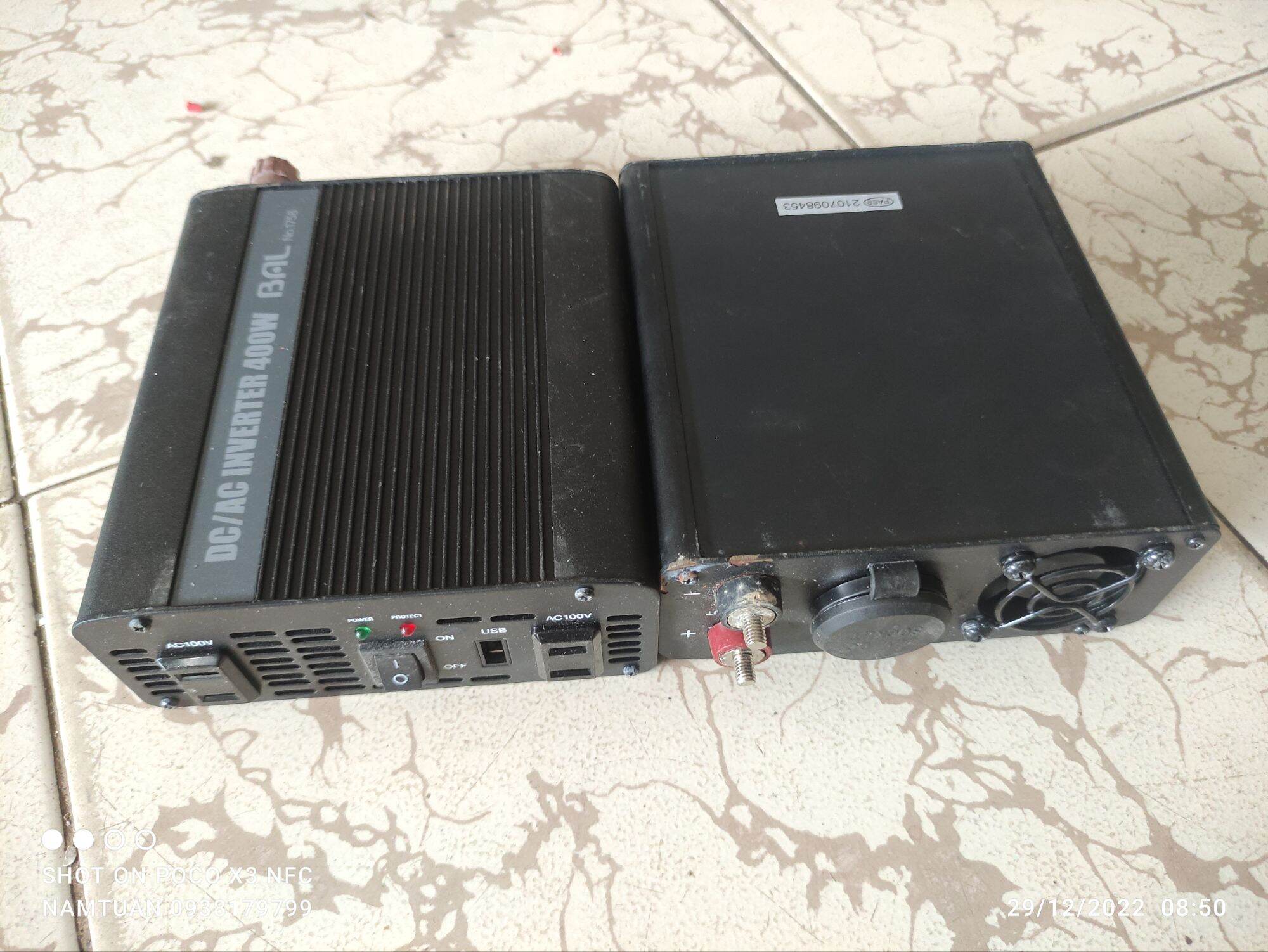 Chuyển nguồn 12vdc lên 100vac nội địa Nhật