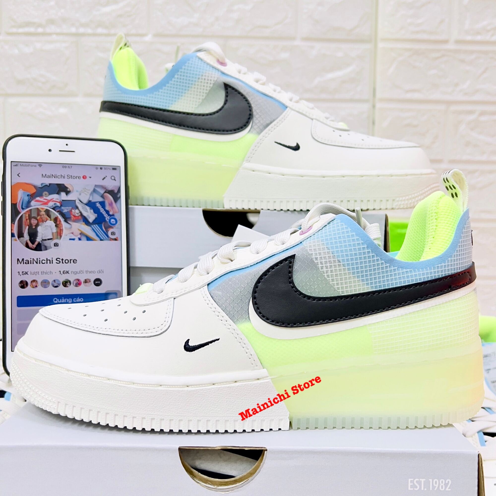 Giày Nike chính hãng Air Force 1 AF1 React DM0573-101
