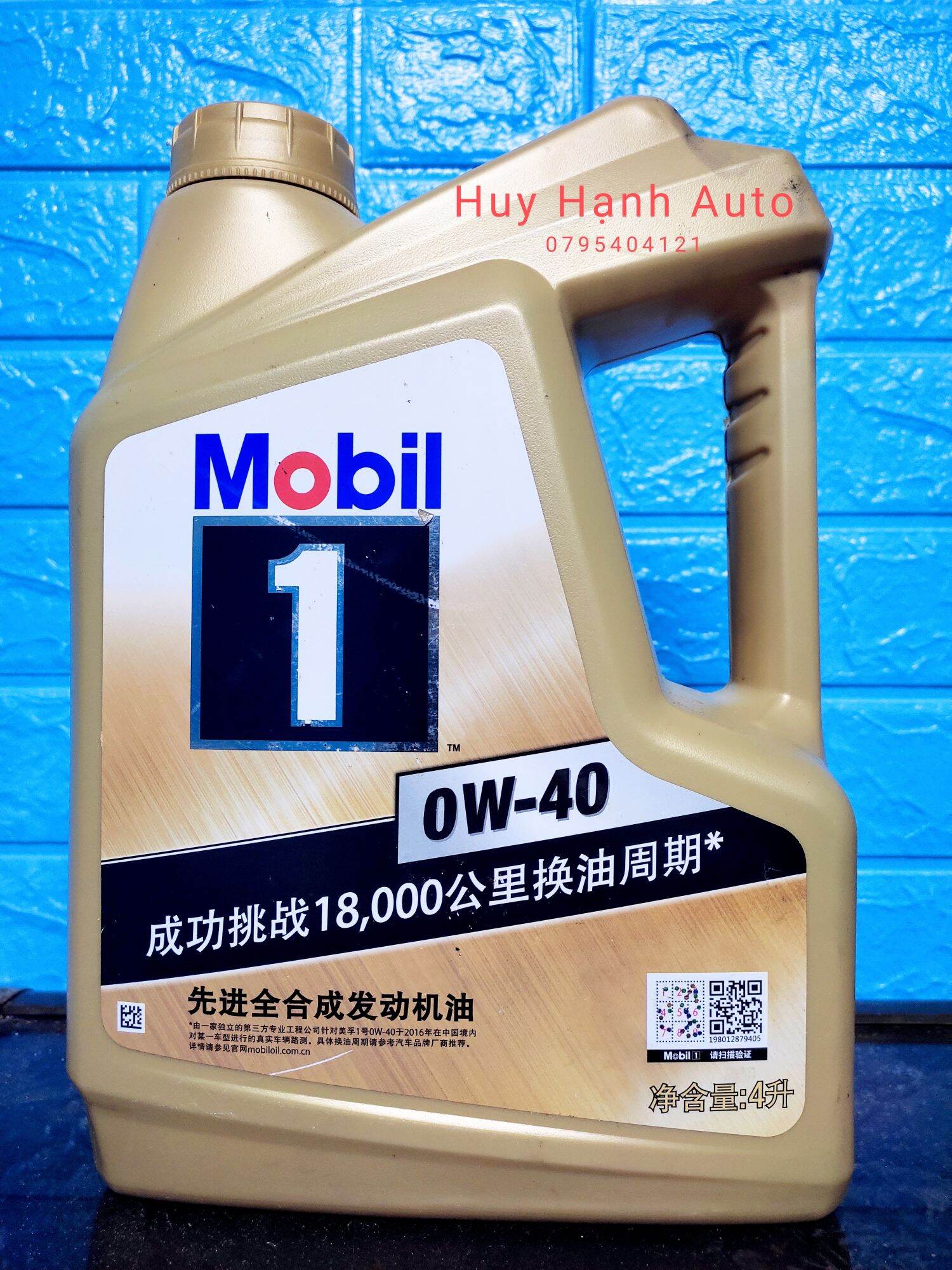 Dầu nhớt cao cấp mobil 1 0w40 4 lít chính hãng