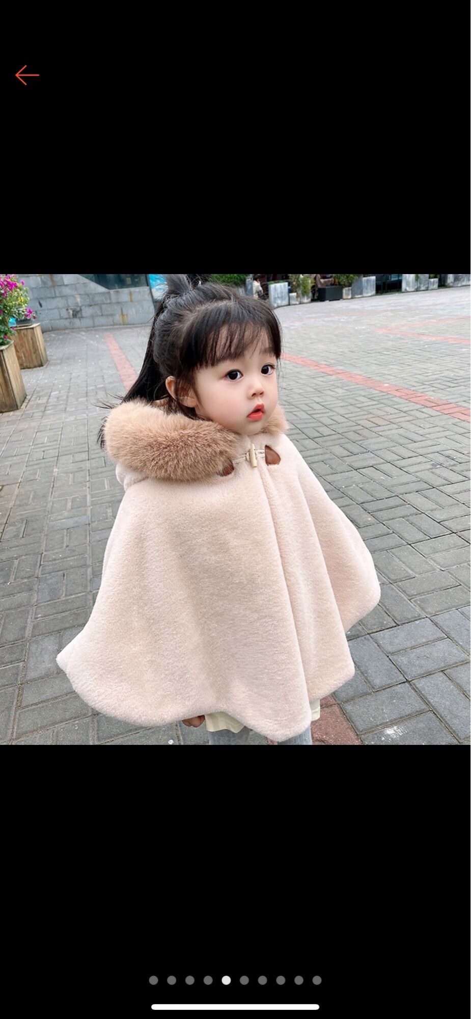 Áo choàng lông cừu dày dặn cho bé