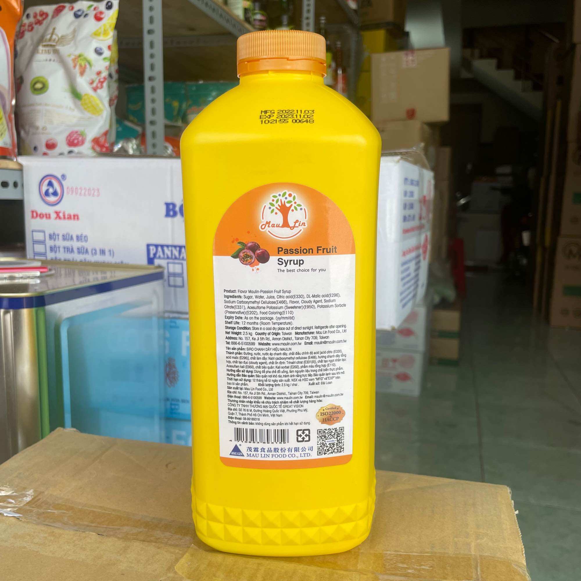 Syrup Maulin Đào 2.5Kg