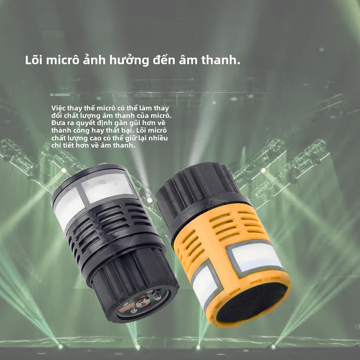 Micro Di Động Đầu Dò Chuồng Ngựa Chống Kêu Chuyên Nghiệp KTV Đầu Dò Vòng Xoay Microphone Linh Kiện Phụ Kiện Điện Tử