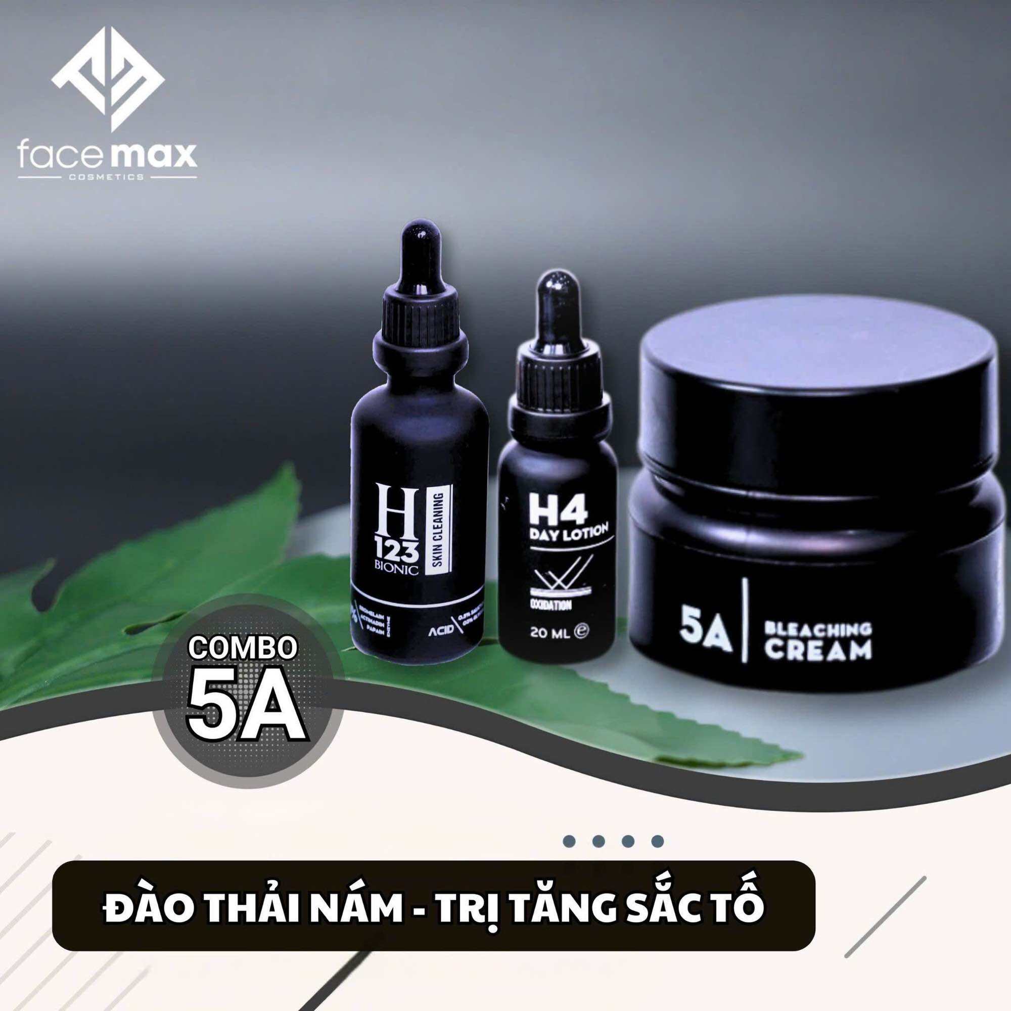 Bộ Mỹ Phẩm Giảm Nám,Tàn Nhang,Mờ Thâm,Ức Chế Tăng Sắc Tố Melanin ,Da Sần Vỏ Cam Facemax