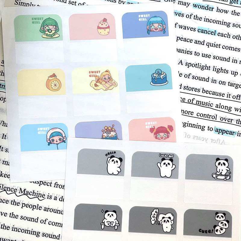 Sticky Note Đánh Dấu Card Nhiều Mẫu Cartoon, Macaron