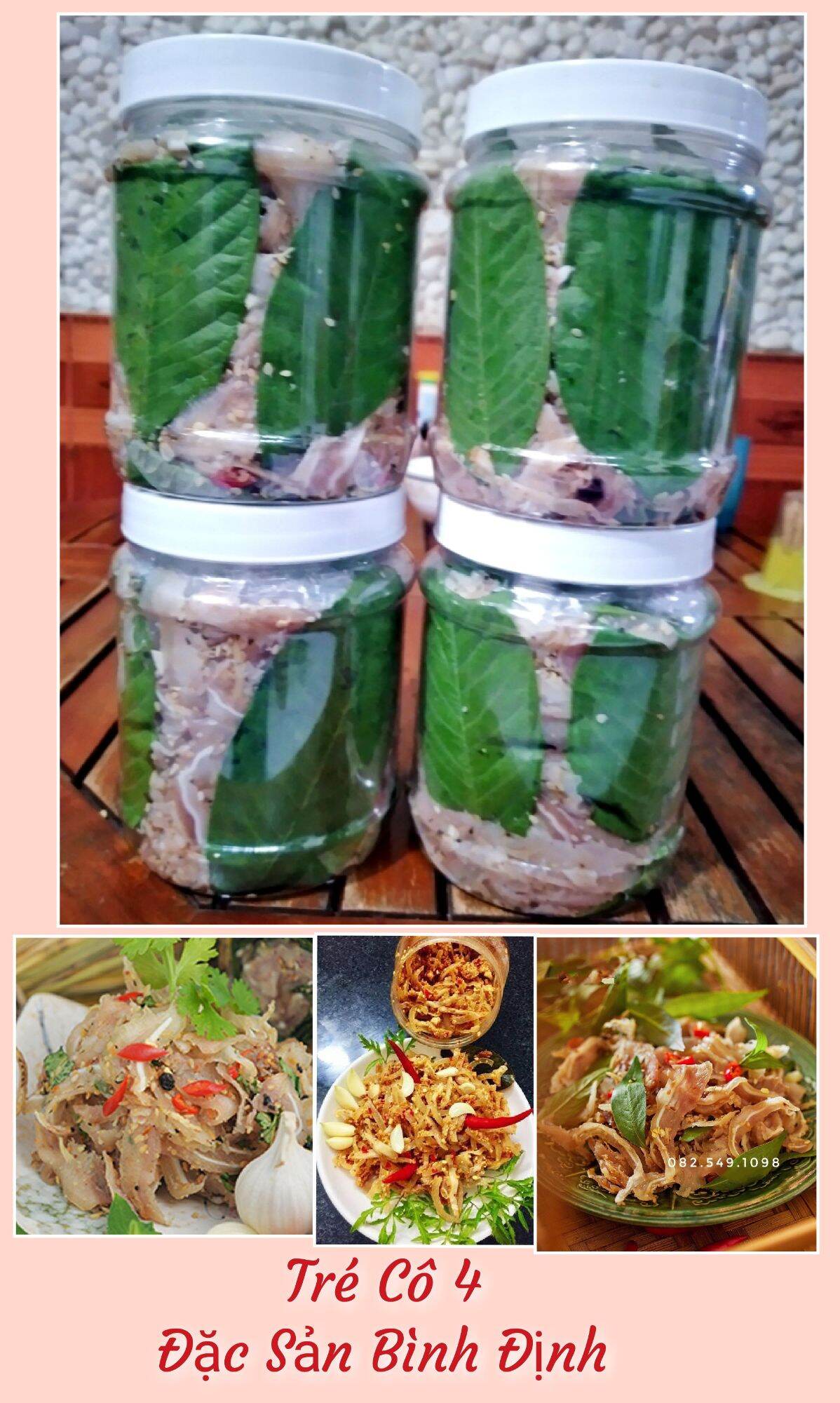 2 hủ tré cô 4 đặc sản bình định