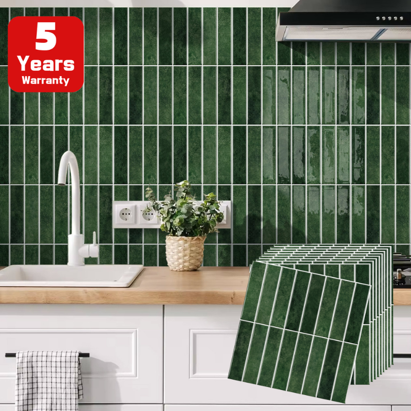 Giấy dán tường nhà bếp 3d Không thấm nước Nhãn dán gạch backsplash Giấy dán tường gạch giả tự dính