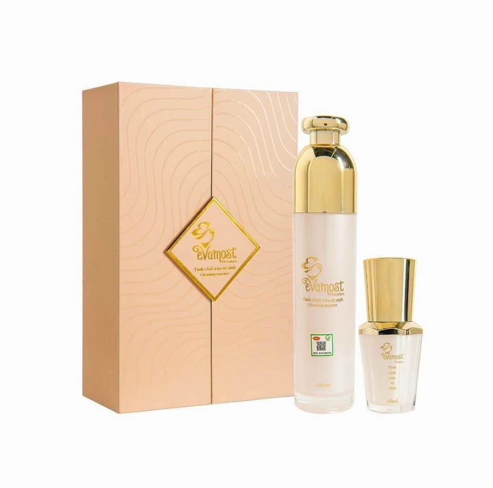 Dung dịch vệ sinh evamost remium mẫu mới loại 120ml + 15ml