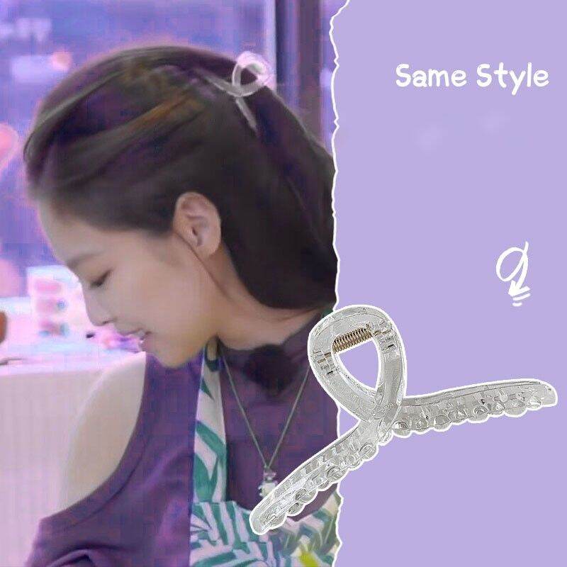 Vanze kẹp tóc nữ hàn quốc kẹp càng cua trong suốt jennie blackpink