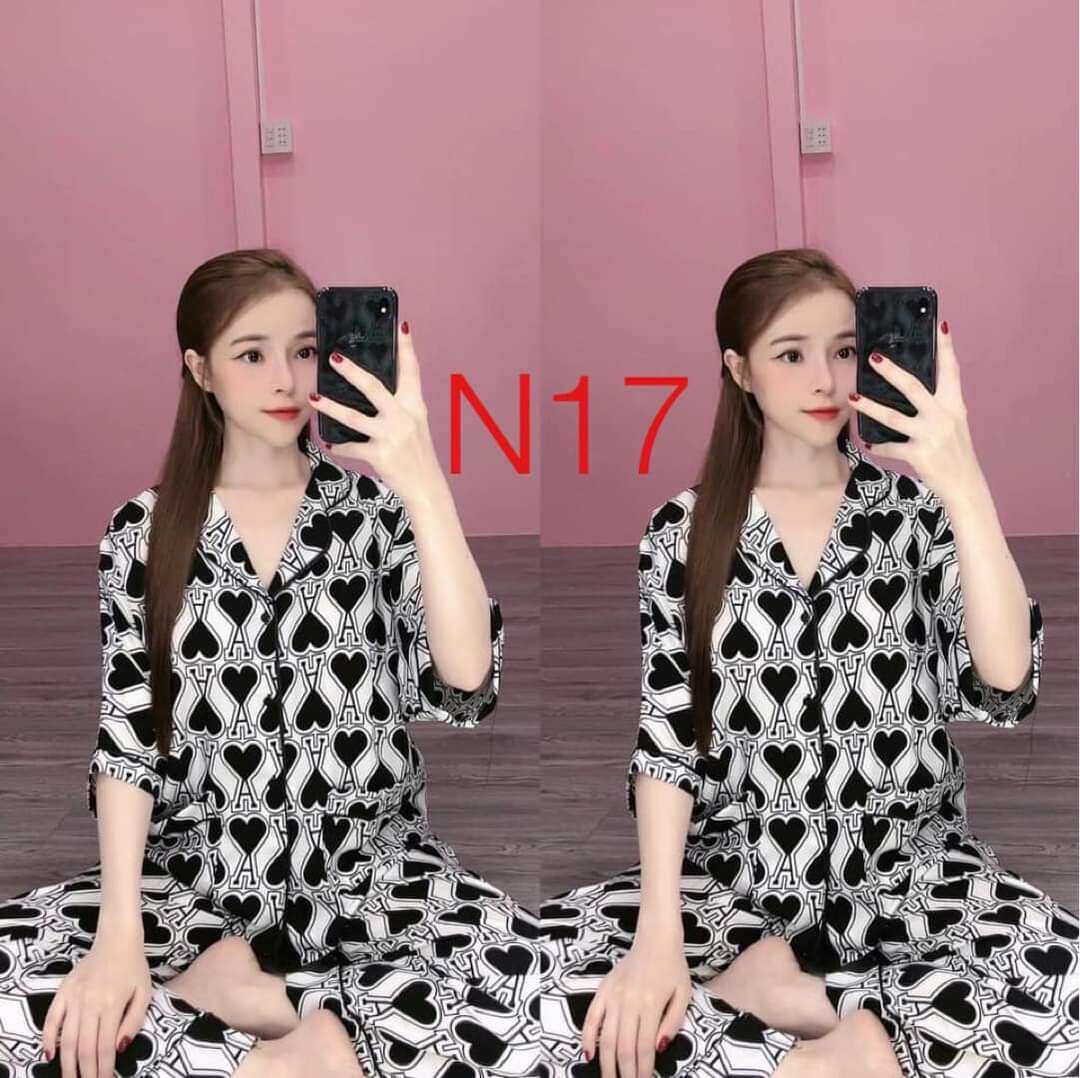 Pijama tay lỡ cánh dơi chất mềm mịn từ 40 đến 62kg