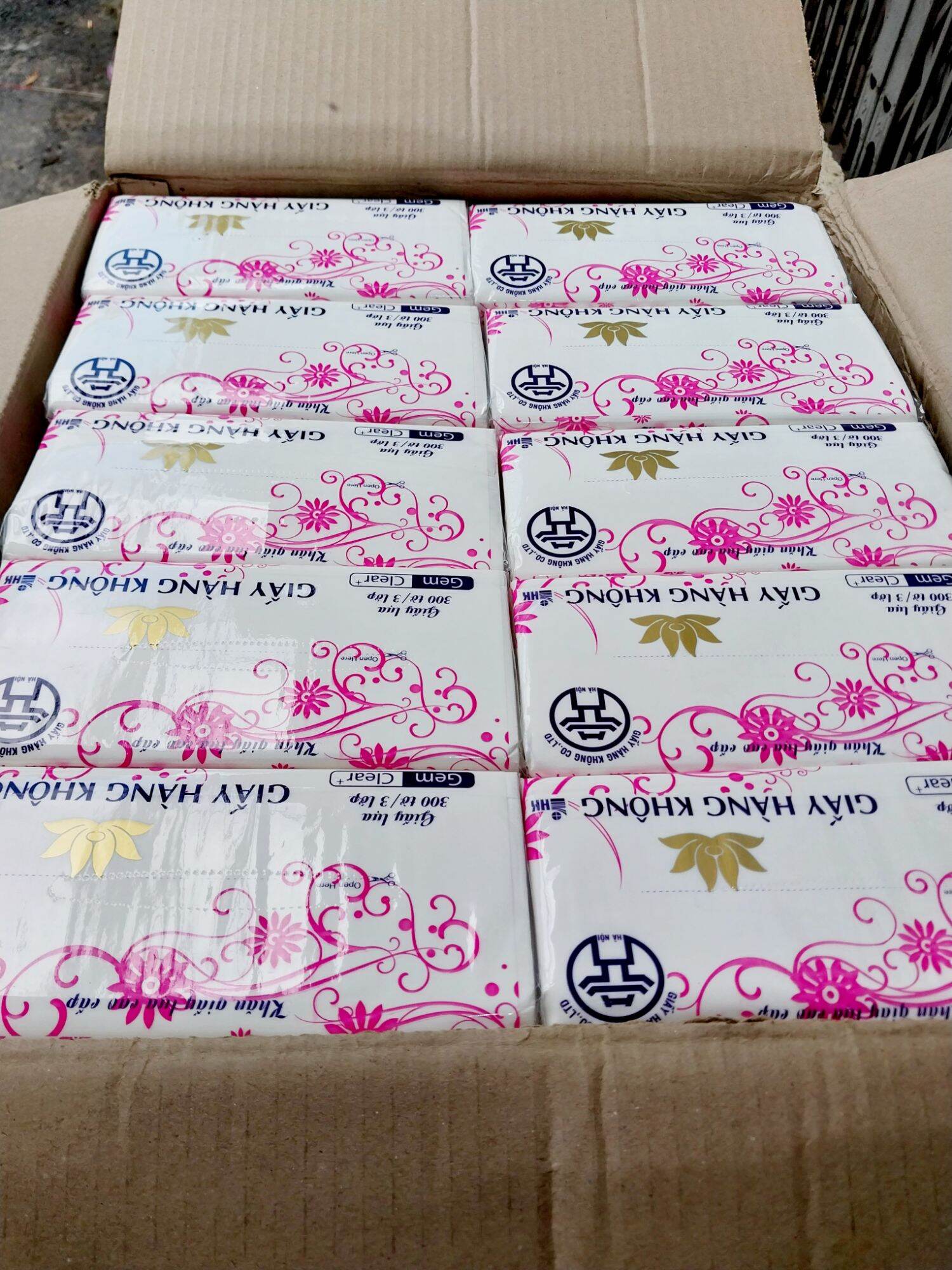 Giấy lụa Hàng Không 300 tờ hàng loại I ( Giấy lụa đẹp)