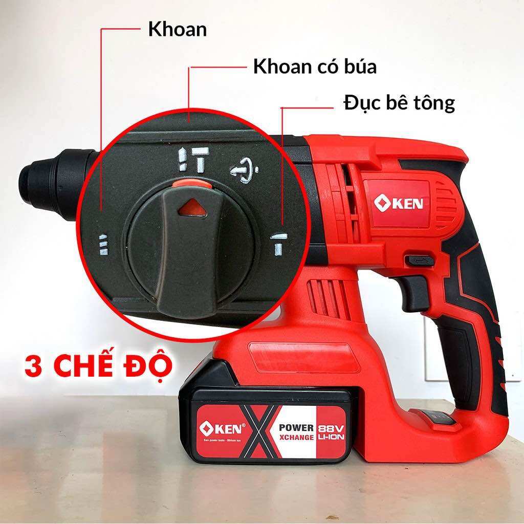 Máy khoan đục bêtông KEN 118V