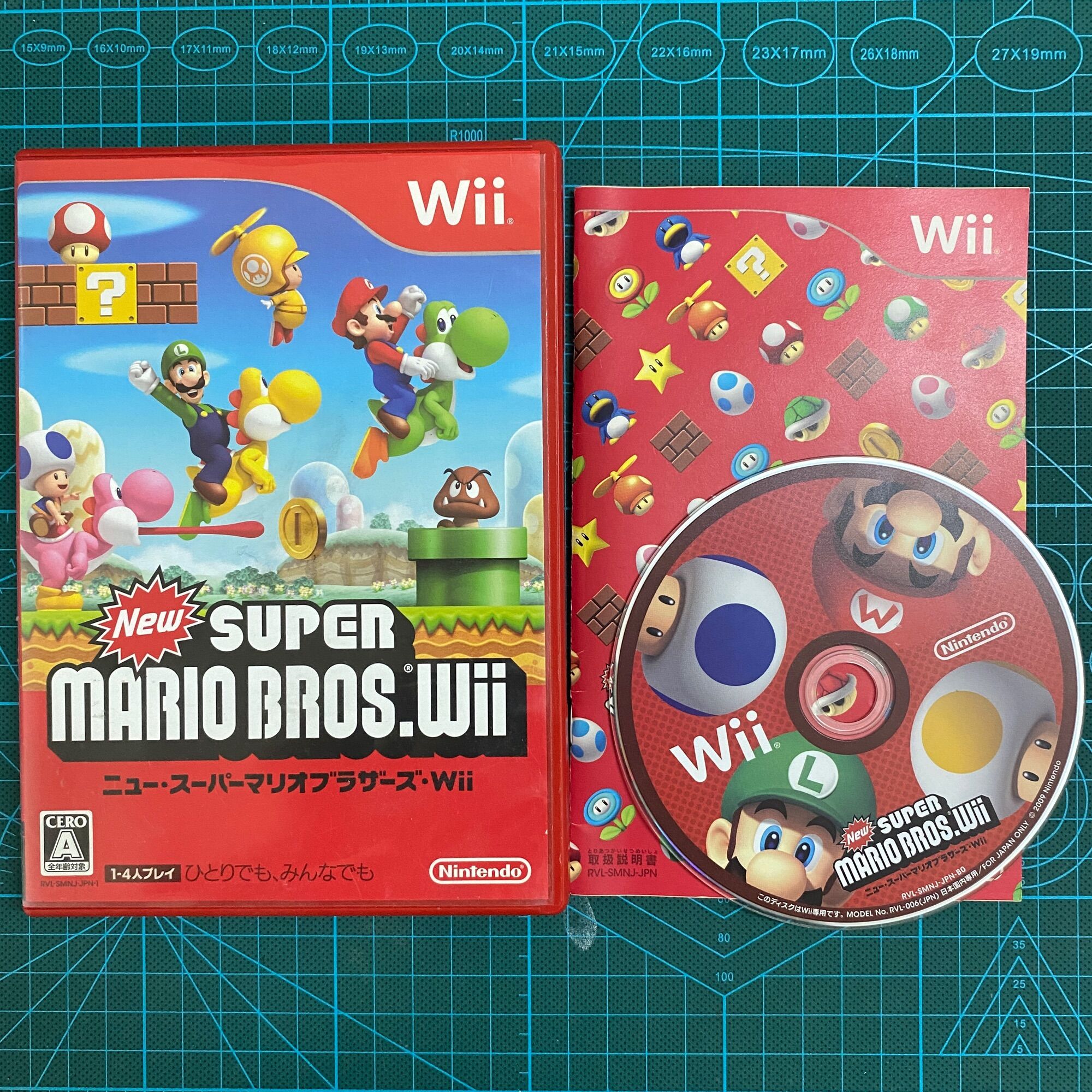 Đĩa game Super Mario Bros Wii hệ Nhật