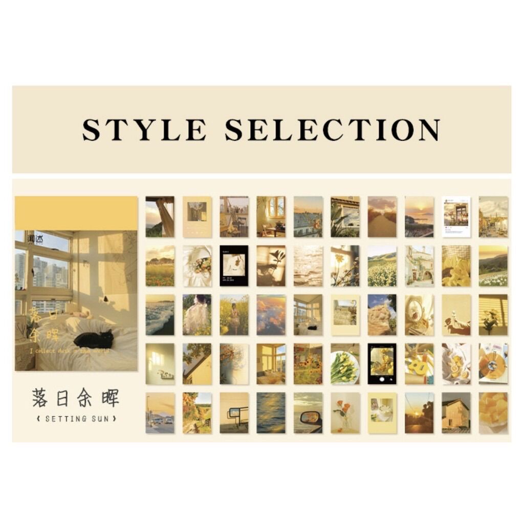 Cuốn 50 stickers ảnh trang trí sổ