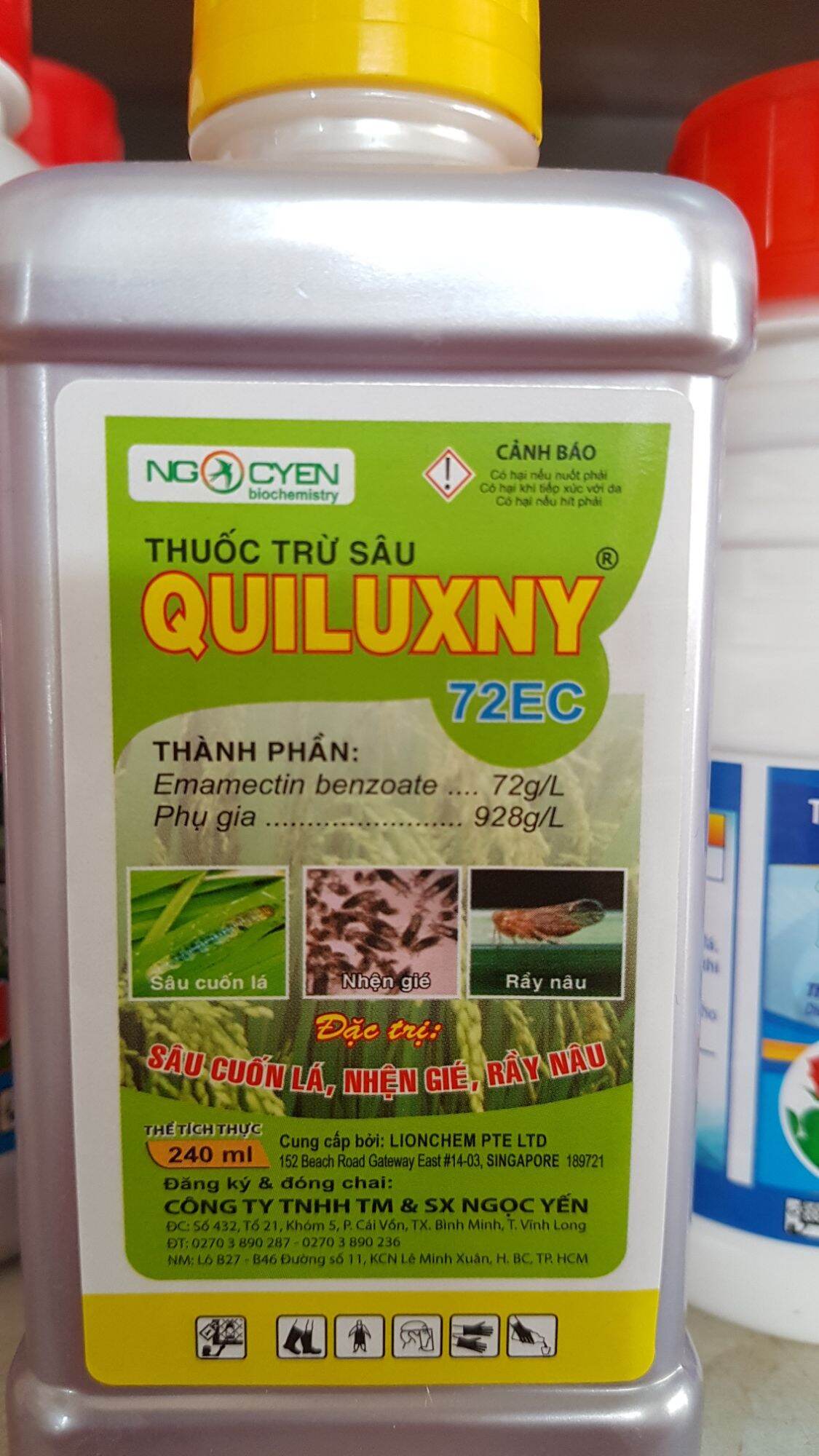 Thuốc trừ sâu cuốn lá, nhện gié, rầy quiluxny 72ec 240ml