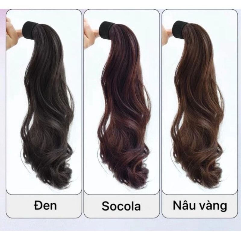Tóc cột thanh quấn xoăn dài