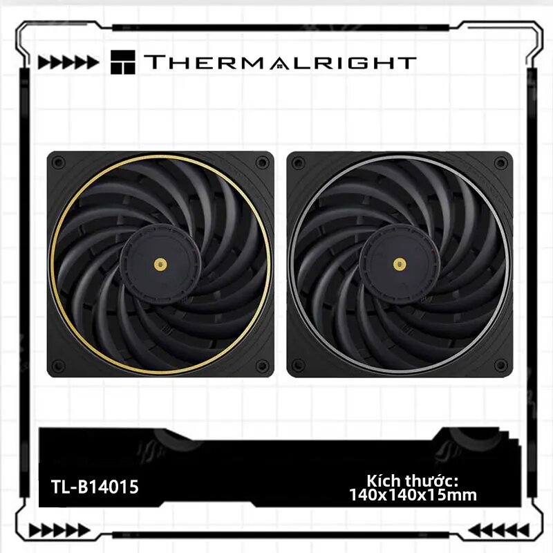 Thermalright | Quạt Khung Máy Tính Thermalright TL-B14015 14cm 140x140x15mm Cánh Quạt Hình Vòng LCP Polymer Quạt Làm Mát Ổ Bi Đôi Cho Vỏ Máy Tính Giá 1,001,000 Đồng*Miễn phí vận chuyển