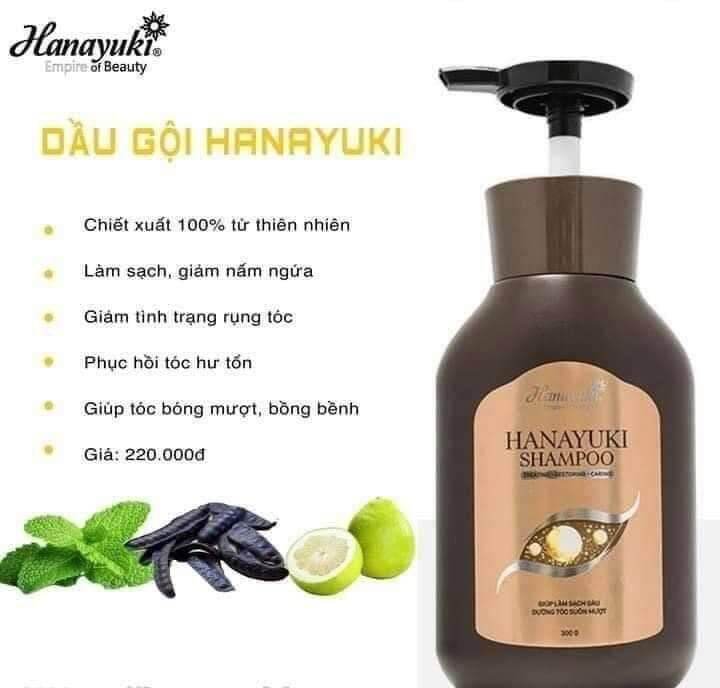 DẦU GỘI HANAYUKI NGĂN NGỪA RỤNG TÓC PHỤC HỒI TÓC HƯ TỔN