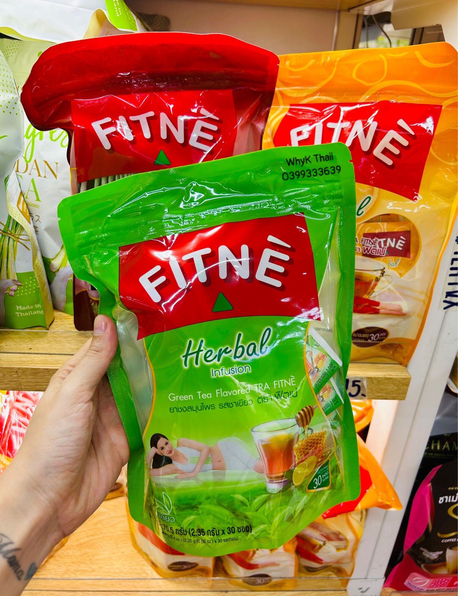 Trà Fitne Herbal Detox Thái Lan Đủ Vị Nhiều Túi Lọc Date mới