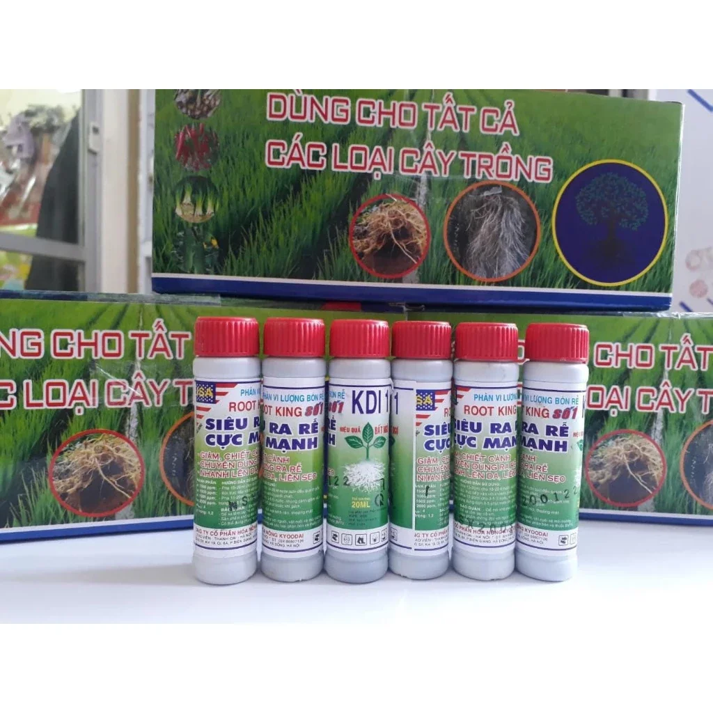 Phân vi lượng bón rễ Root king số 1-Siêu ra rễ cực mạnh lọ 20ml 1 hộp 30 lọ