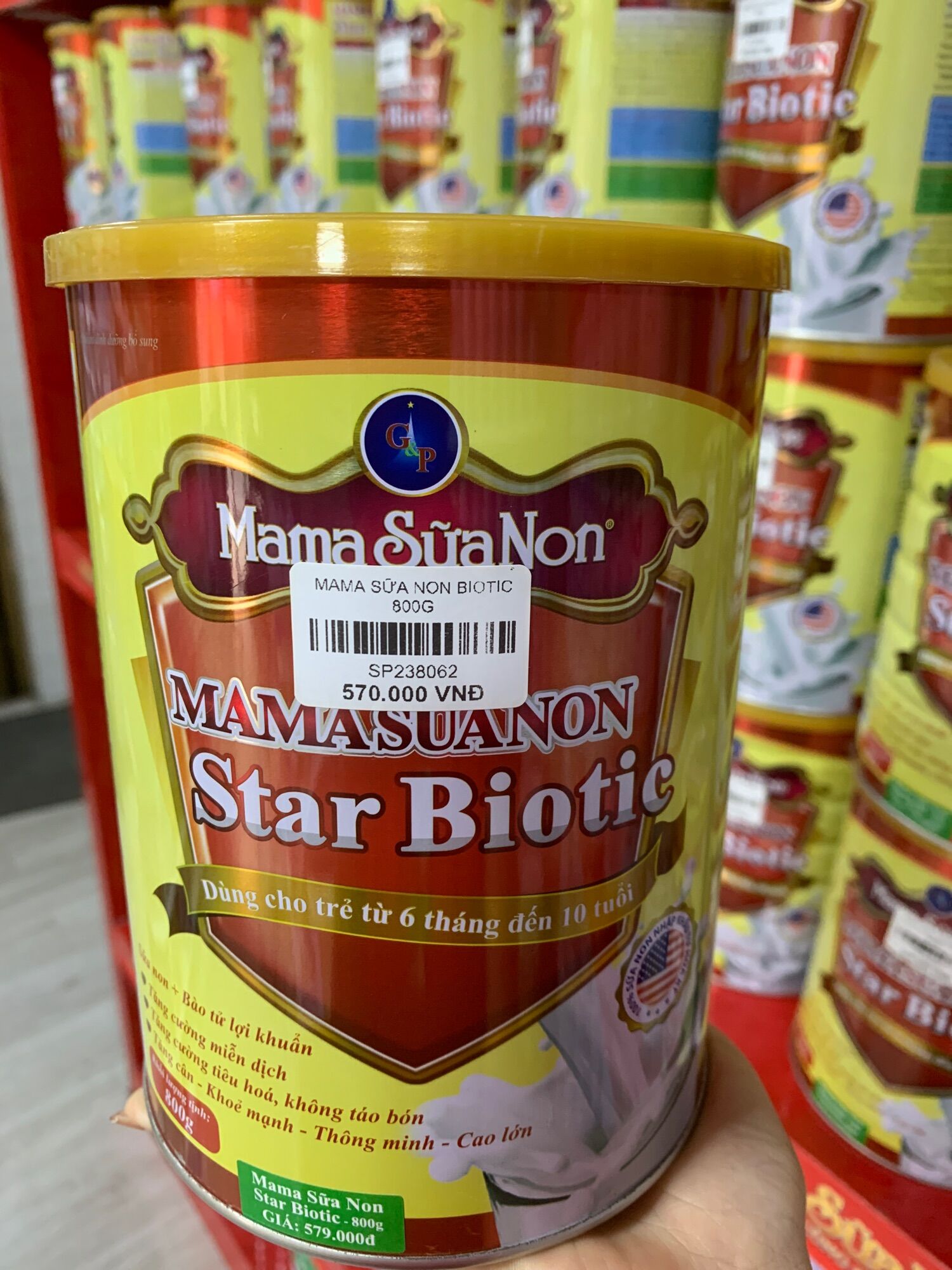 Sữa Mama sữa non Star Biotic 800g date mới