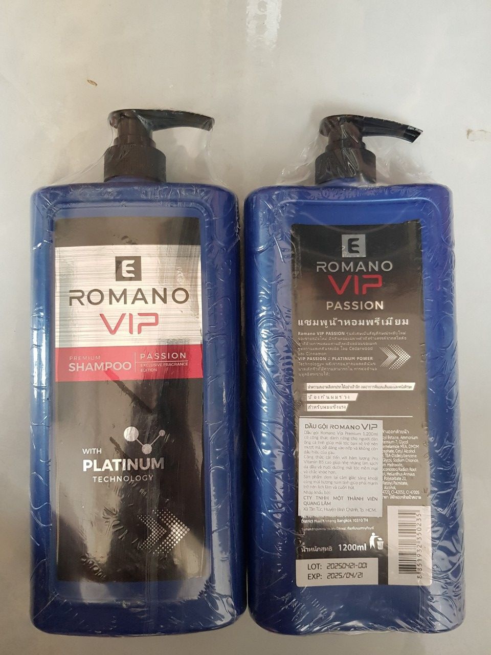 Dầu gội hương nước hoa romano 1200ml