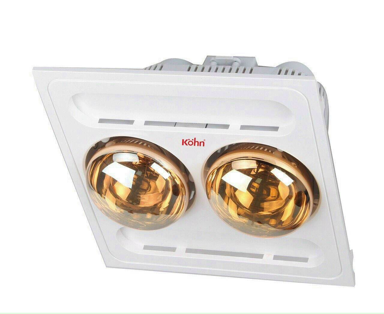 đèn sưởi âm trần 2 bóng kohn BK03G và BK03GR bảo hành chính hãng 5 năm