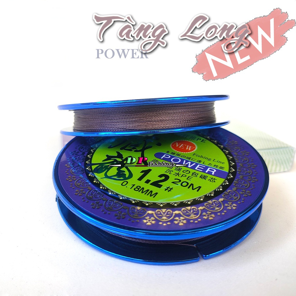 Dây dù pe lõi cước carbon tàng long làm thẻo câu đài 20m