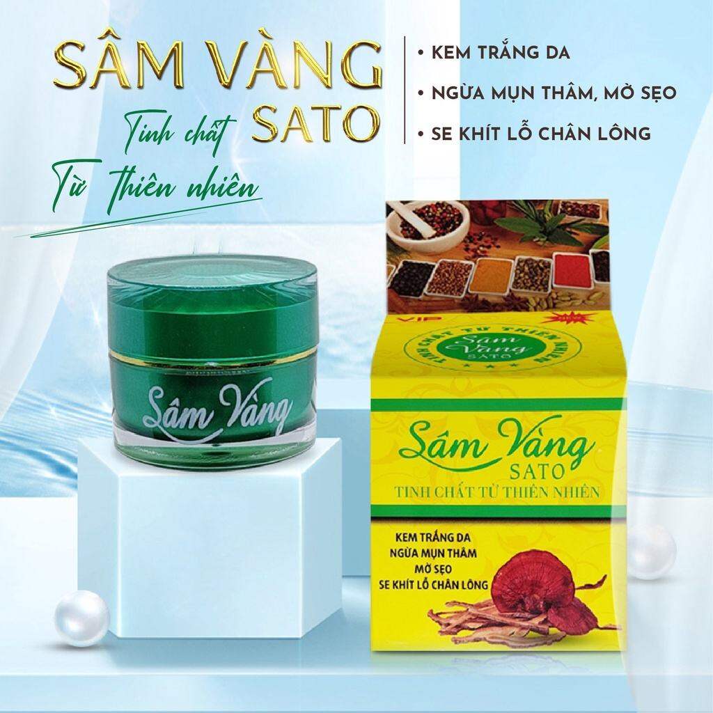 kem mụn sâm vàng sato thảo dược đông y