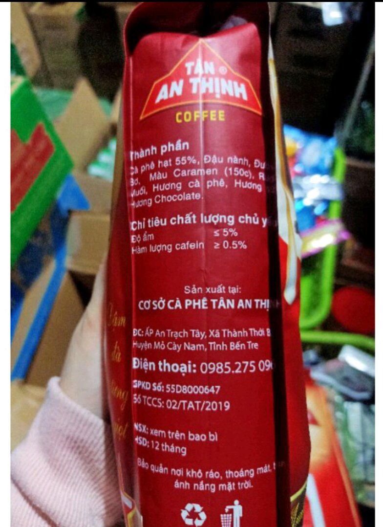 Cà phê Tân An Thịnh số 2 đỏ -500gram