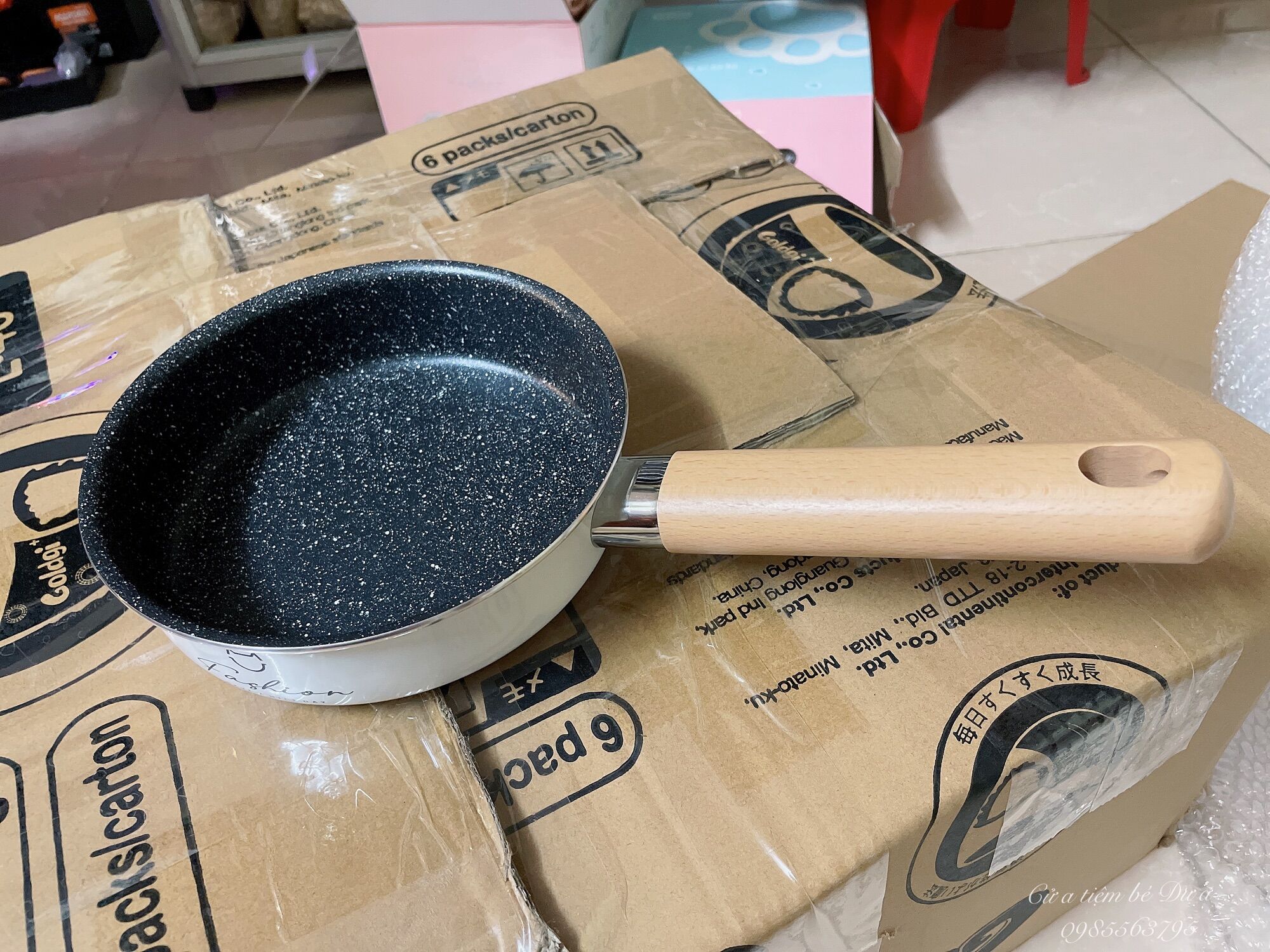 Chảo chống dính mini quánh bột cho bé size 16cm cho bé ăn dặm