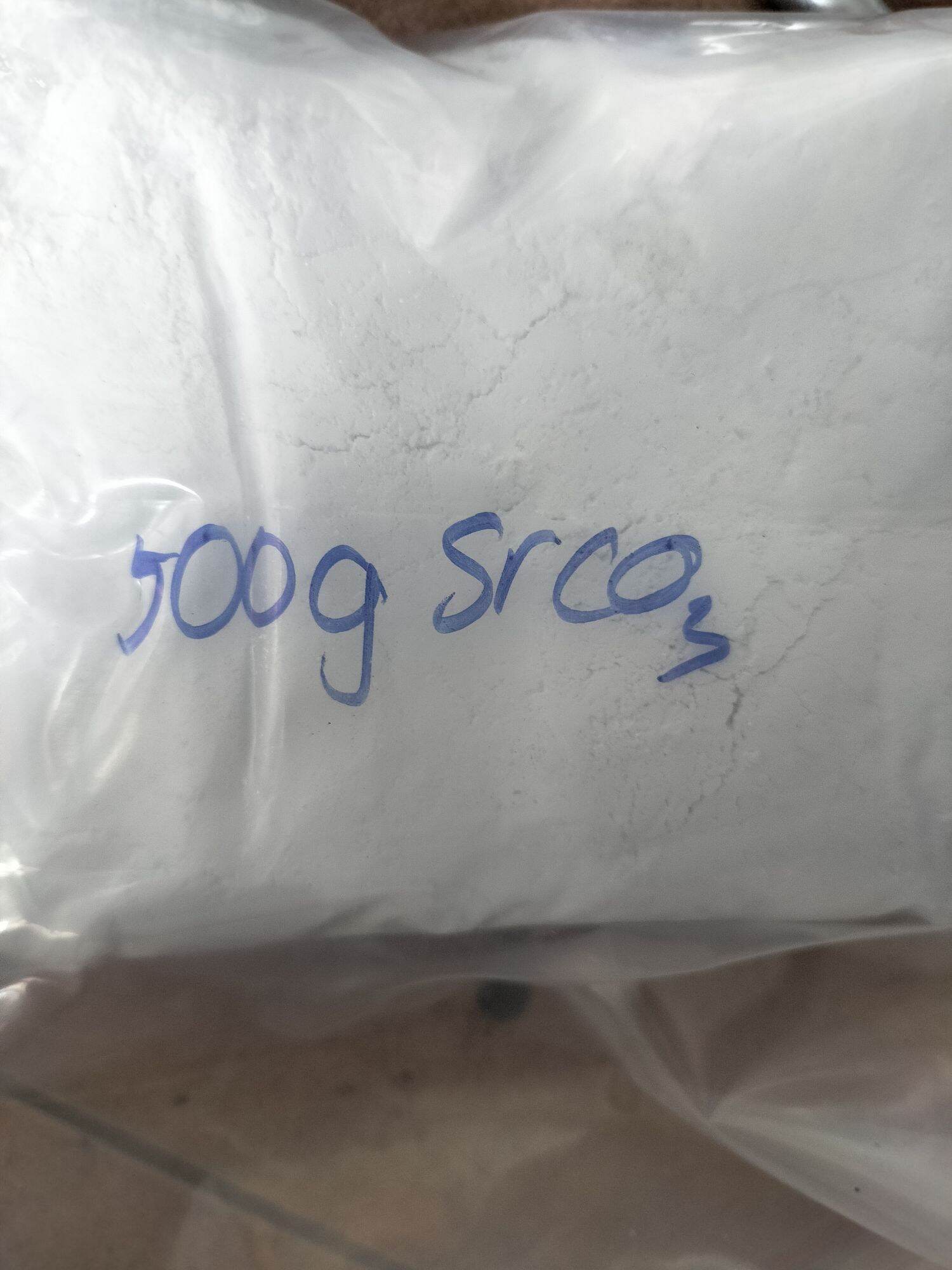 500g bột Stronti- cacbonat /SrCO3  ,bột mày đỏ