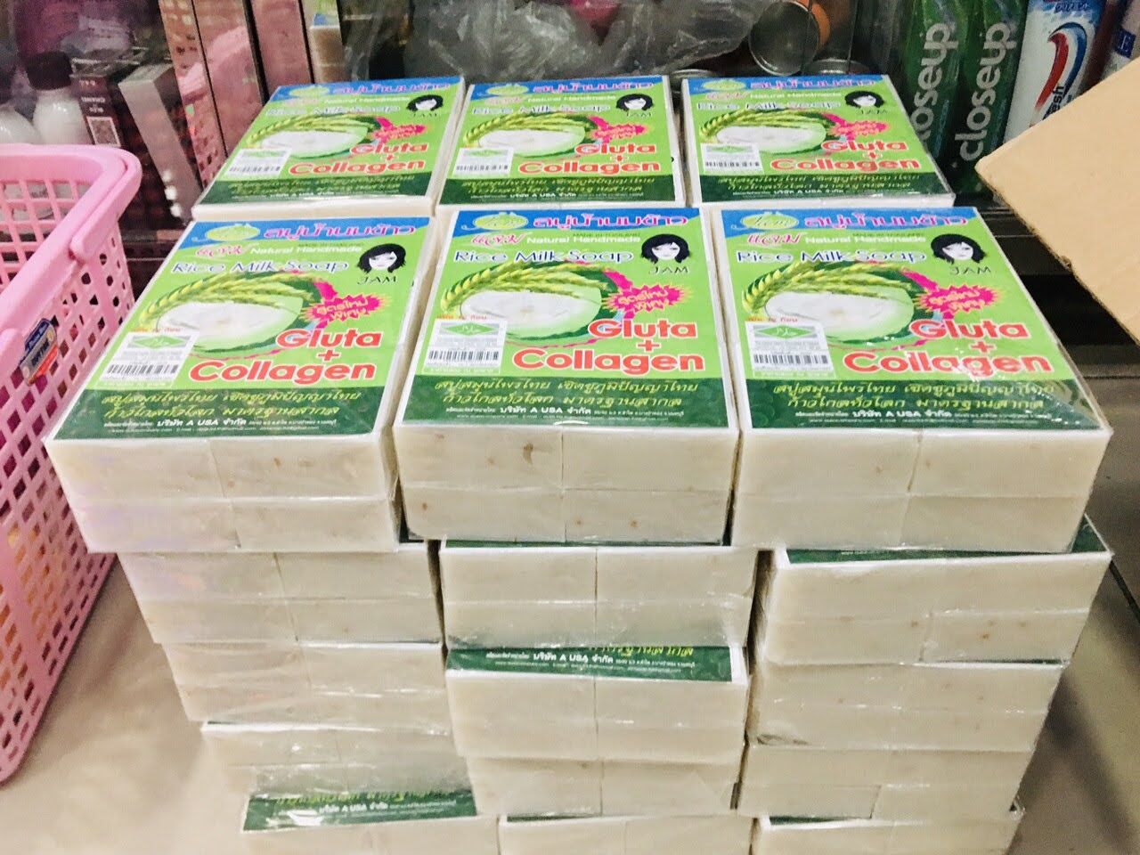 [Lẻ 1 bánh ]Xà Phòng Cám Gạo Jam Rice Milk Thái Lan
