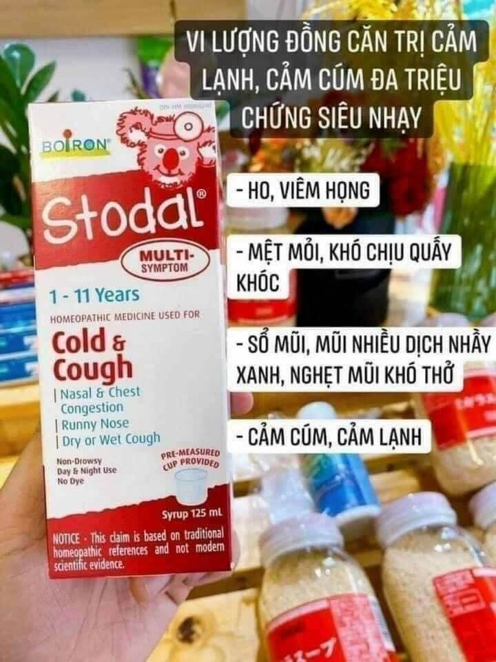 Hộp Stodal cold and cough nội địa Canada 125ml