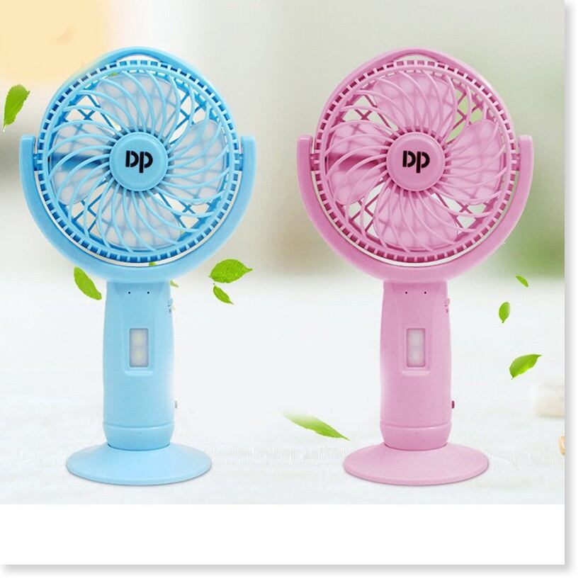 Quạt sạc mini cầm tay dp-7606 kèm pin.