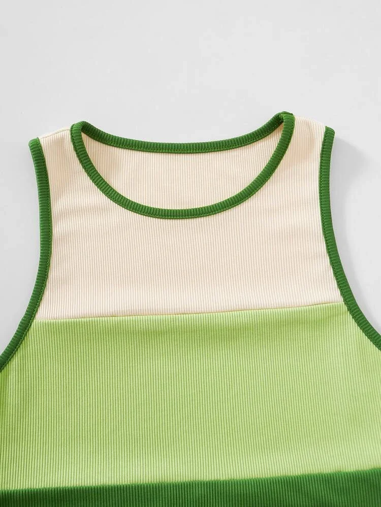 Áo croptop phối 3 màu SỌC NGANG (101727)