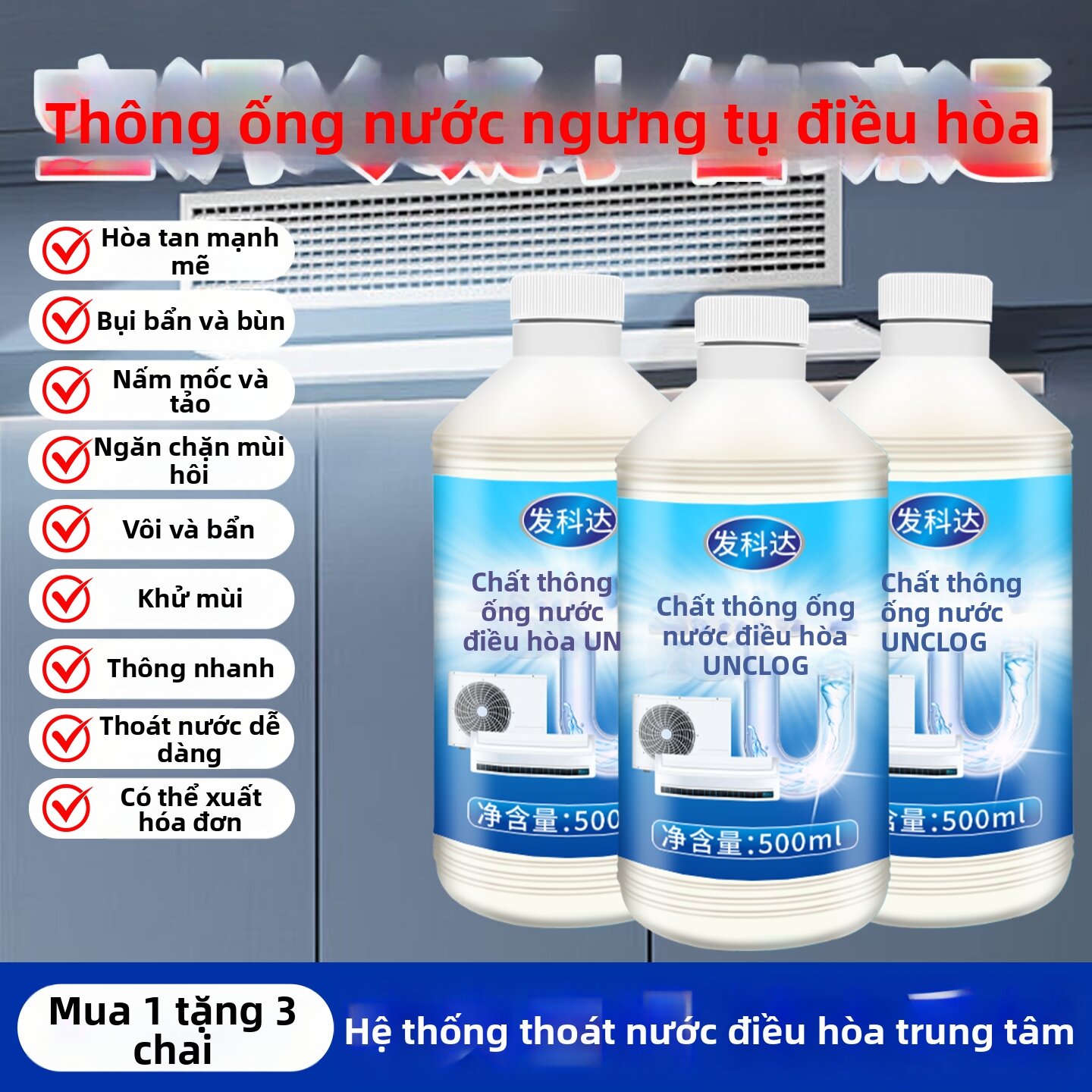 FAKEDA | Chất Tẩy Rong Rêu và Dung Môi Làm Sạch cho Đường Ống Nước Condensate