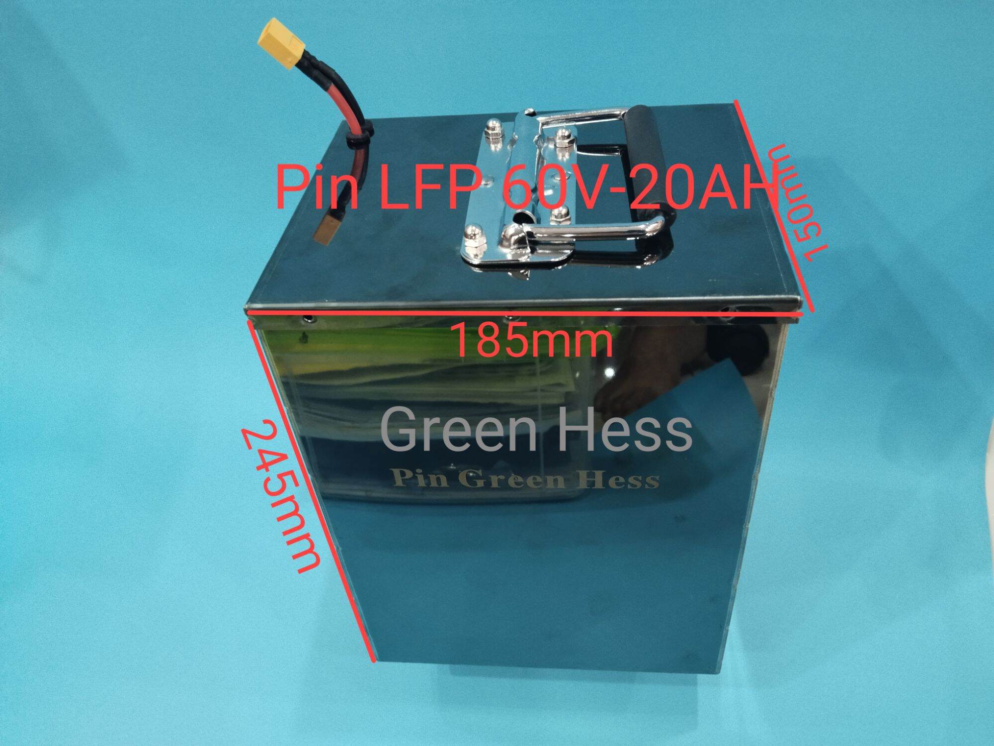 Pin xe Máy điện LFP 48V, 60V, 72V BH 3 năm, tặng sạc