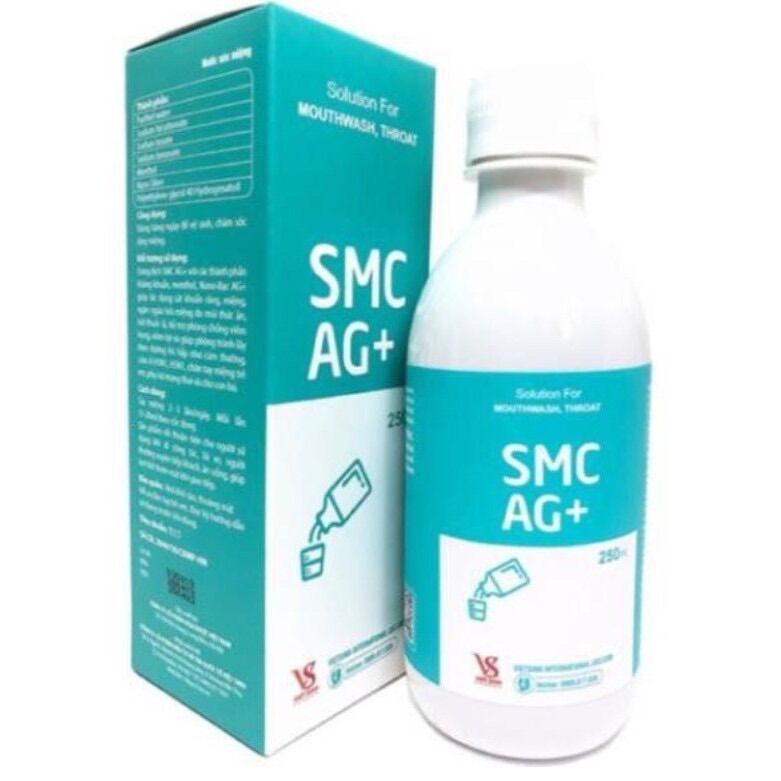 (CHÍNH HÃNG) NƯỚC SÚC MIỆNG SMC AG+
