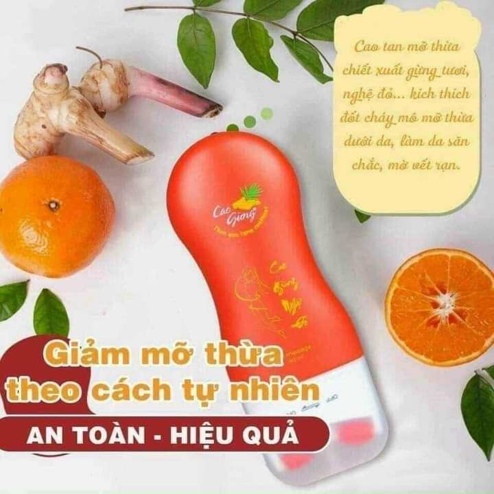 Kem tan mỡ Cao gừng nghệ đỏ