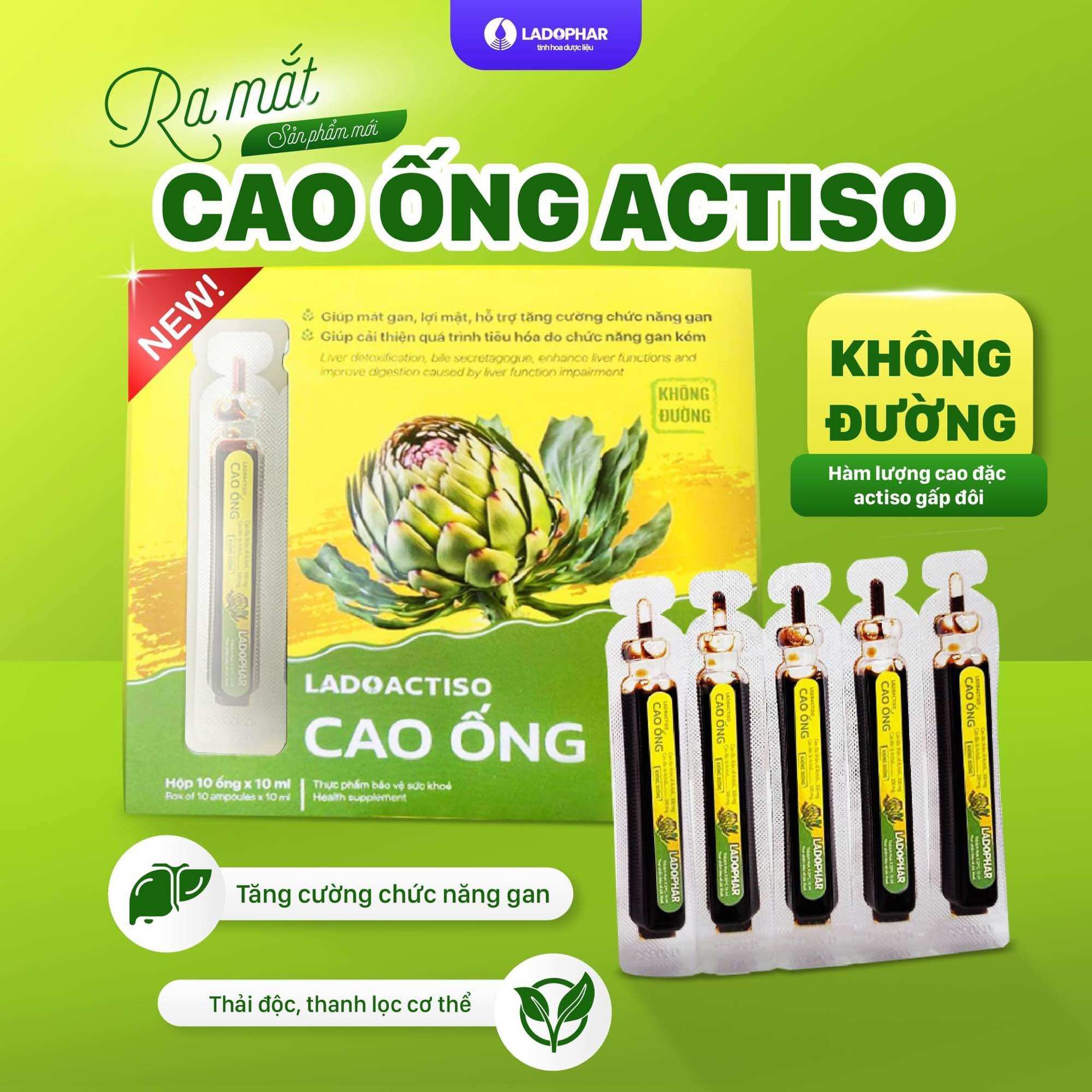 10 hộp cao ống atiso ladophar hàng mới nhất