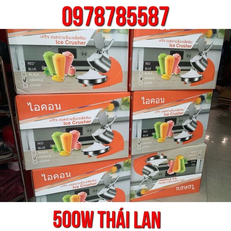 [HCM]Máy bào đá tuyết mịn- máy làm đá bào 2 lưỡi dao bào cực mạnh