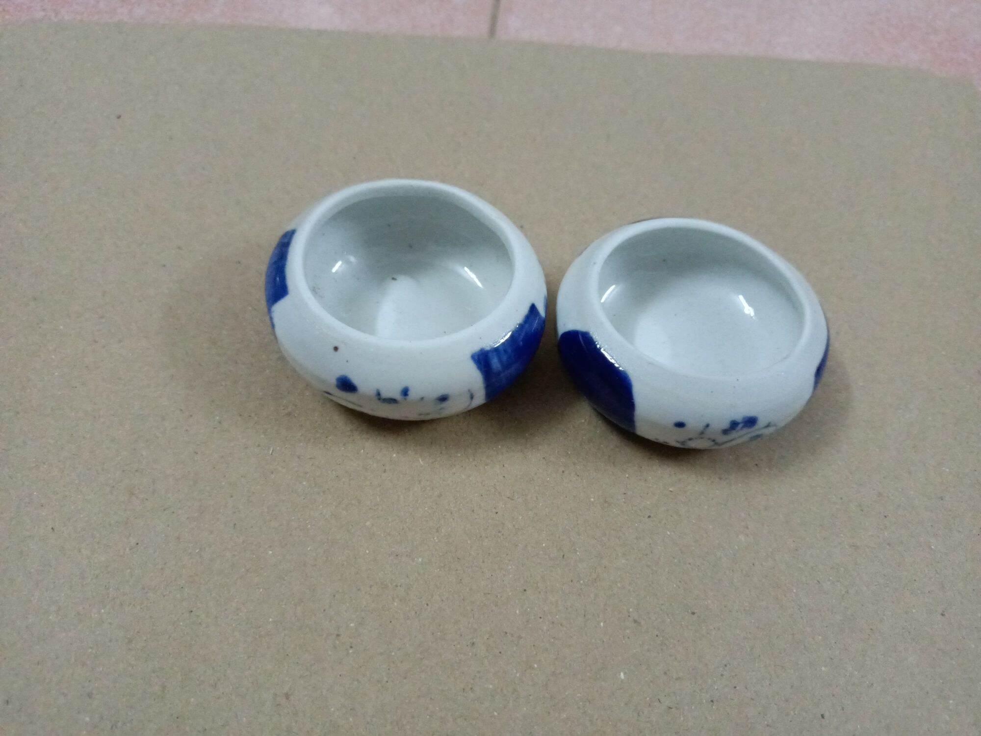 Cóng sứ đựng sâu cho chim men đẹp