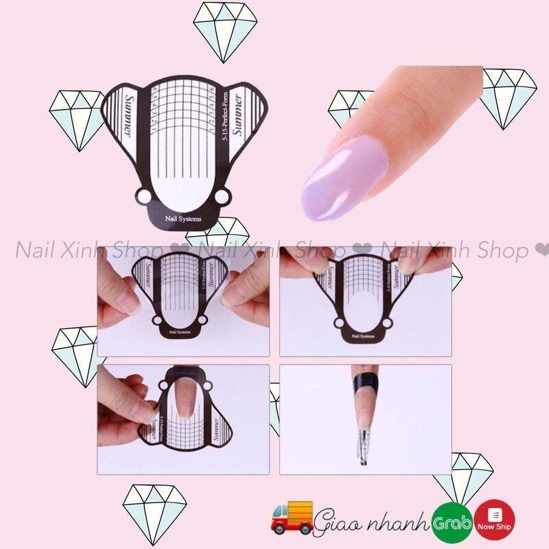 Giấy tạo form nối móng , đắp gel móng tay