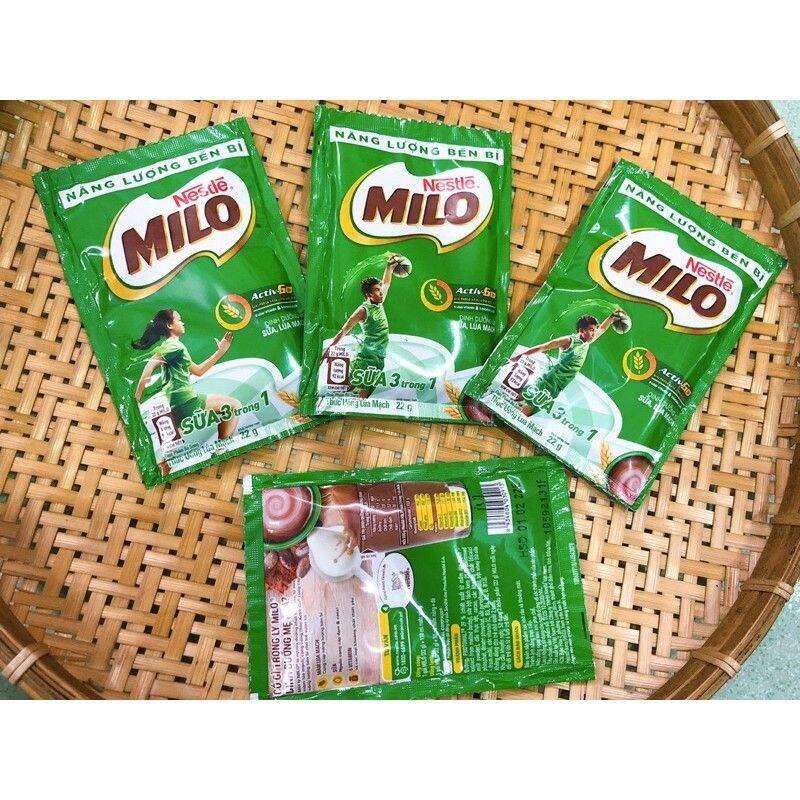 (vẫn ship mùa dịch) SET DÂY 10 GÓI SỮA BỘT MILO (gói 22g)