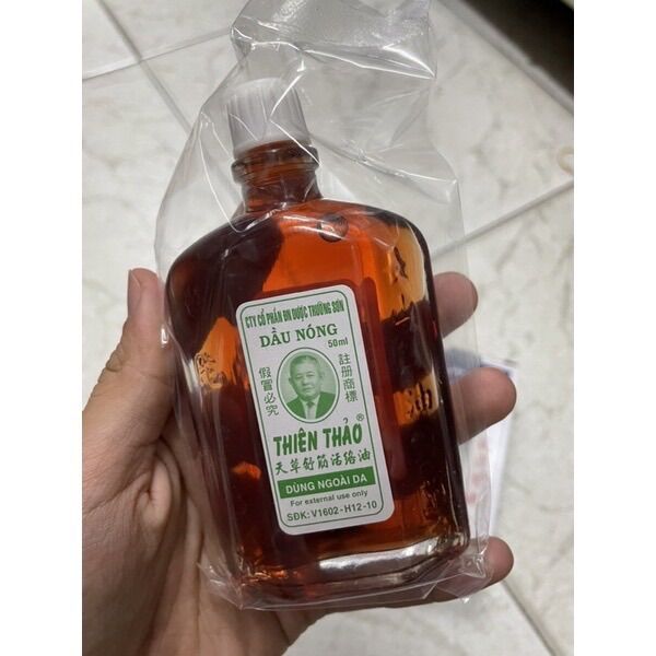 DẦU NÓNG THIÊN THẢO CHAI THUỶ TINH 50ML