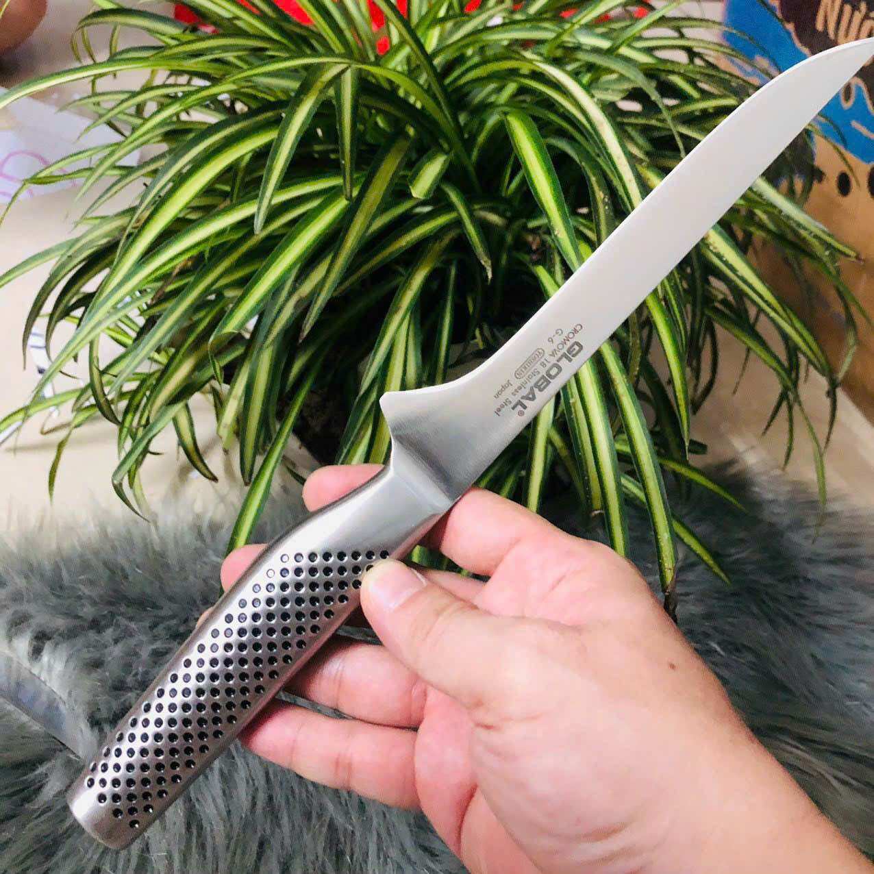 Dao lọc thịt cá Nhật hiệu Global dài 30cm thép không gỉ