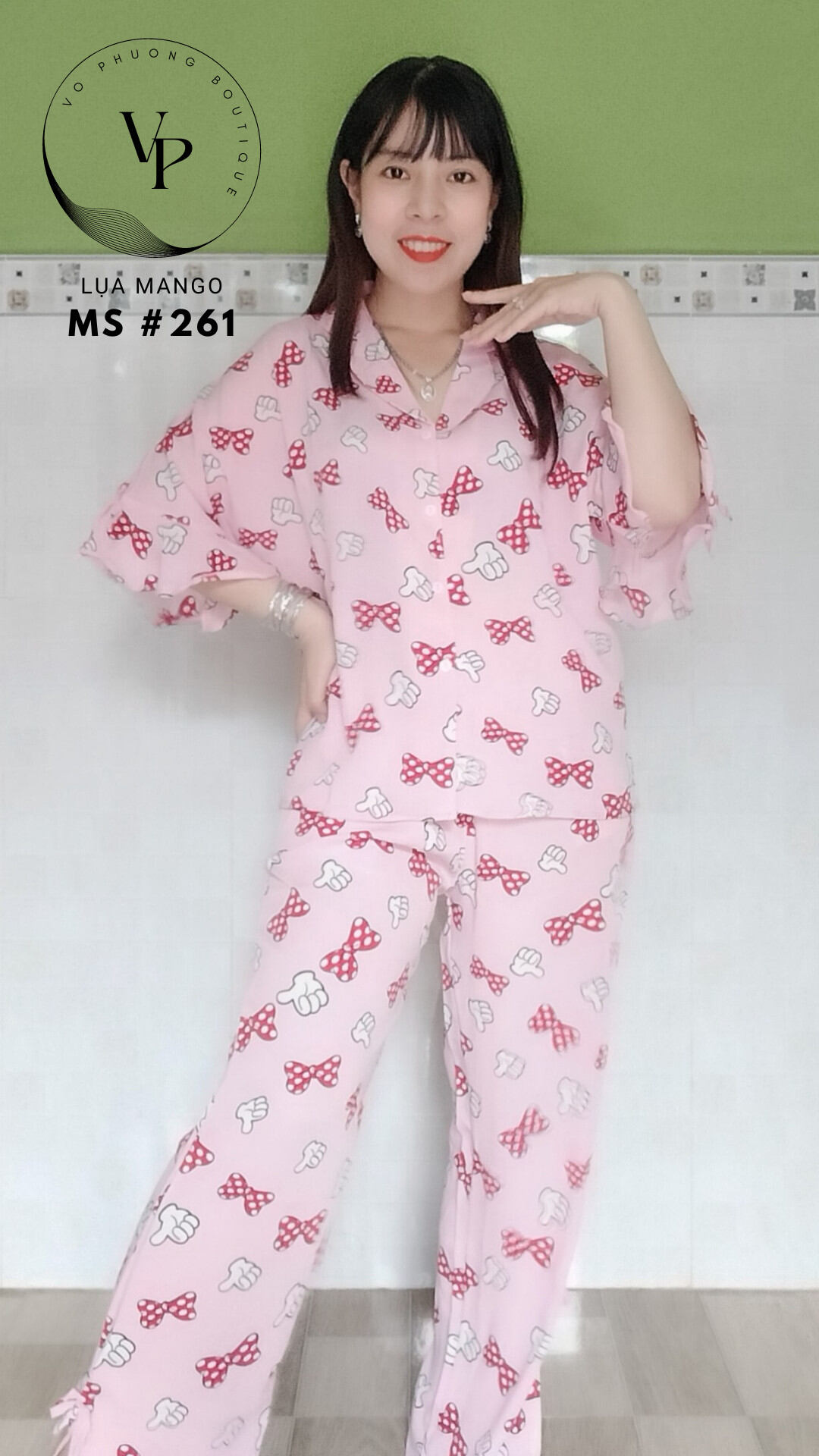 Pizama nữ lụa Mango cao cấp freesize 40-60kg