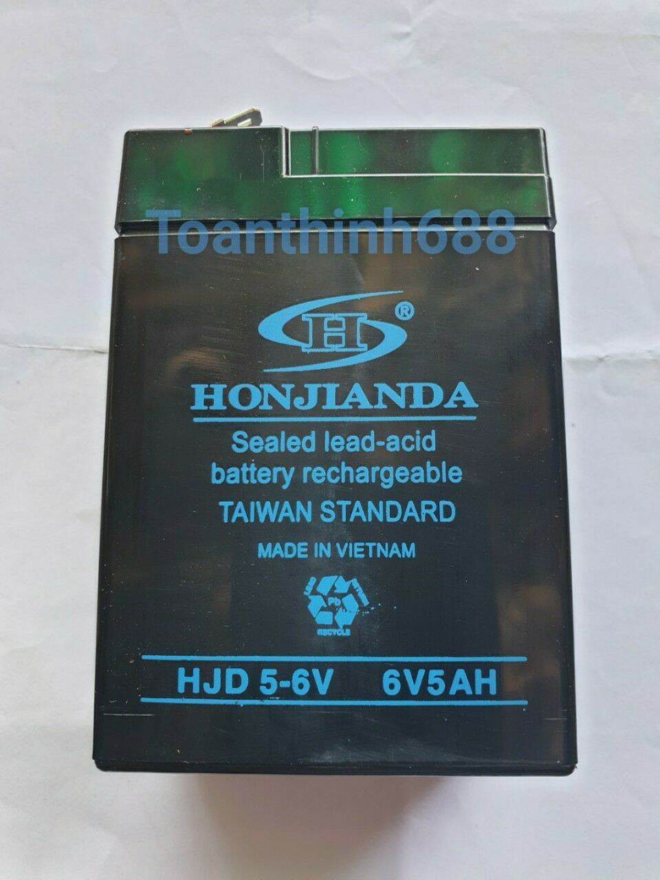 [HCM]Bình ắc quy khô 6v 5Ah Honjianda 1c