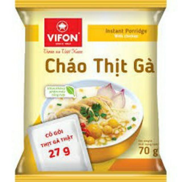 Cháo gà . Thịt bằm vifon gói 70 gam